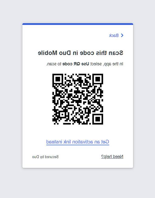 Duo QR code