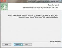 Cisco AnyConnect setup wizard